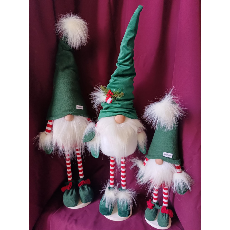 Іграшка м'яка Скандинавський гном 75см зелений бородань