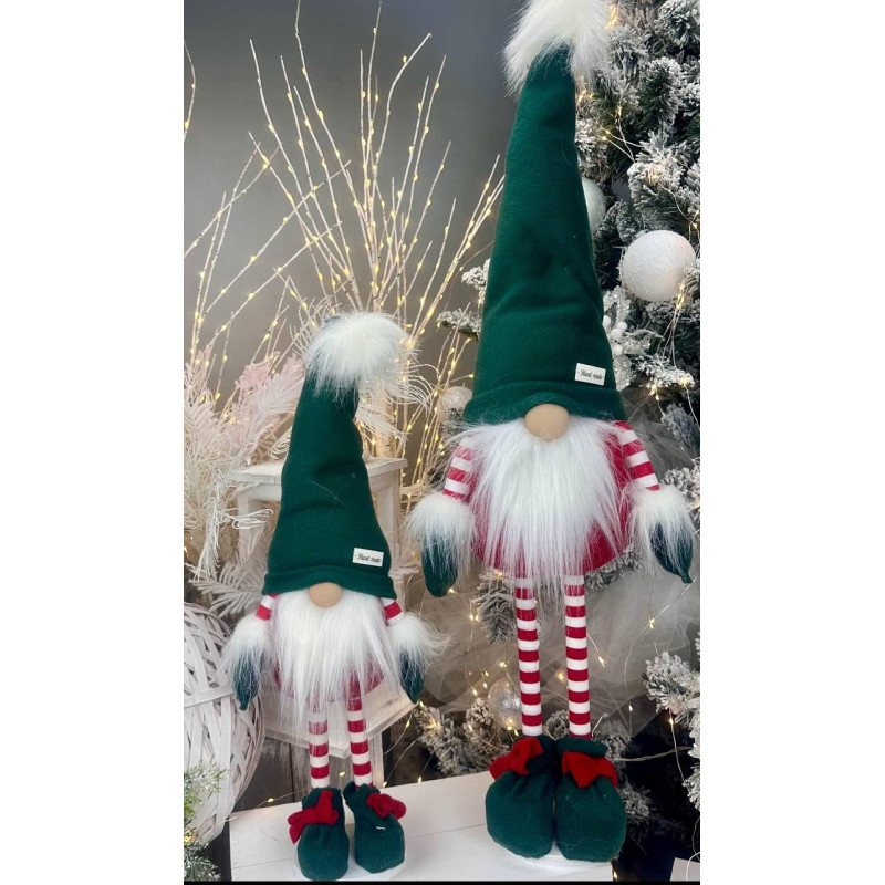 Іграшка м'яка Скандинавський гном 75см зелений бородань