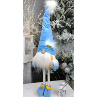 Іграшка м'яка Патріотичний гном 75см, новорічний ельф скандинавський