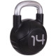 Гиря PU с хромированной ручкой Кроссфит Zelart TA-2681-14 14кг (MD2220-14) (PU, черный)