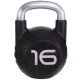 Гиря PU с хромированной ручкой Кроссфит Zelart TA-2681-16 16кг (MD2220-16) (PU, черный)