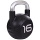 Гиря PU с хромированной ручкой Кроссфит Zelart TA-2681-16 16кг (MD2220-16) (PU, черный)