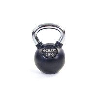 Гиря обрезиненная с хромированной ручкой 28кг ТА-5162-28