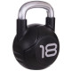 Гиря PU с хромированной ручкой Кроссфит Zelart TA-2681-18 18кг (MD2220-18) (PU, черный)
