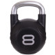 Гиря PU с хромированной ручкой Кроссфит Zelart TA-2681-8 8кг (MD2220-8) (PU, черный)
