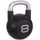 Гиря PU с хромированной ручкой Кроссфит Zelart TA-2681-8 8кг (MD2220-8) (PU, черный)