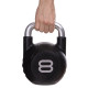 Гиря PU с хромированной ручкой Кроссфит Zelart TA-2681-8 8кг (MD2220-8) (PU, черный)