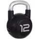 Гиря PU с хромированной ручкой Кроссфит Zelart TA-2681-12 12кг (MD2220-12) (PU, черный)