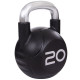 Гиря PU с хромированной ручкой Кроссфит Zelart TA-2681-20 20кг (MD2220-20) (PU, черный)
