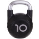 Гиря PU с хромированной ручкой Кроссфит Zelart TA-2681-10 10кг (MD2220-10) (PU, черный)