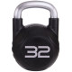 Гиря PU с хромированной ручкой Кроссфит Zelart TA-2681-32 32кг (MD2220-32) (PU, черный)