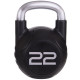 Гиря PU с хромированной ручкой Кроссфит Zelart TA-2681-22 22кг (MD2220-22) (PU, черный)