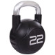 Гиря PU с хромированной ручкой Кроссфит Zelart TA-2681-22 22кг (MD2220-22) (PU, черный)