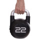 Гиря PU с хромированной ручкой Кроссфит Zelart TA-2681-22 22кг (MD2220-22) (PU, черный)