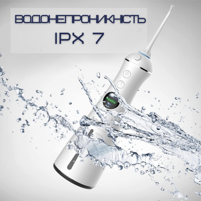 Портативный Ирригатор Полости Рта для Детей и Взрослых Беспроводной Профессиональный Дорожный Уход для Зубов 5 Режимов + Режим DIY NiceFeel FC1596