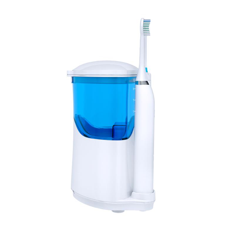 Стационарный Ирригатор 2 в 1 Professional 7 насадок + электрозвуковая зубная щетка 5 режимов Nicefeel Черный