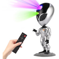 Лазерний Проектор Зоряного Неба Прибулець 8 Режимів + 5 Рівнів Інтенсивності Нічник Для Дітей та Дорослих з Функцією Повторення Слів та Таймером AlienSUN