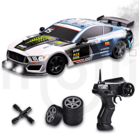 Велика Машинка Для Дрифту Радіокерована на Акумуляторі з Паром і LED Підсвічуванням RC Race Ford Mustang 4WD 28 см