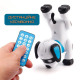 Игрушка Собака на Радиоуправлении с Режимом Программирования Интерактивный Робот Пёс Трюковый со Светом и Звуком на Аккумуляторе Белый