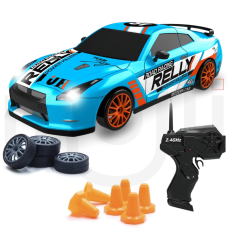 Радіокерована Дрифтова Машинка на Акумуляторі з LED Підсвічуванням RC Race Nissan GT-R 4WD 18.5 см