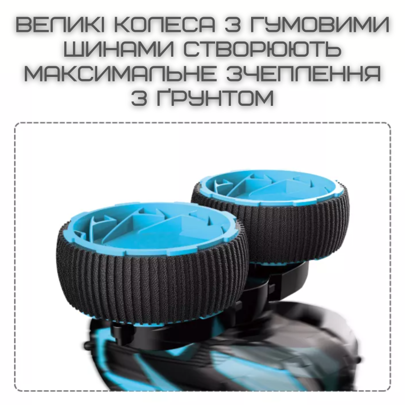 Швидкісна Машинка Перевертень на Радіокеруванні з LED Підсвічуванням і Обертовим Корпусом Трюкова Машинка на Акумуляторі MKB Fancy Flip