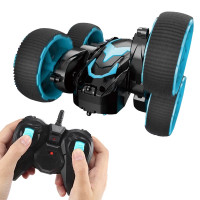 Швидкісна Машинка Перевертень на Радіокеруванні з LED Підсвічуванням і Обертовим Корпусом Трюкова Машинка на Акумуляторі MKB Fancy Flip