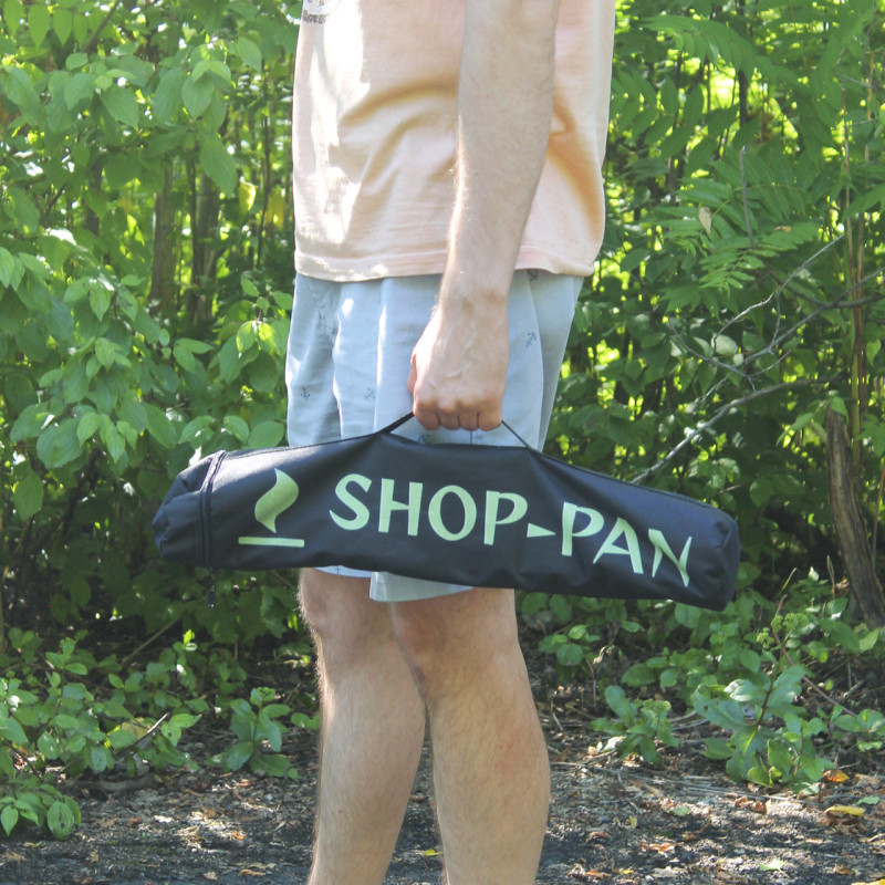 Чехол черный (оксфорд) для шампуров с деревянной ручкой