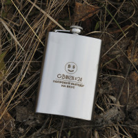 Фляга з індивідуальним гравіюванням - Біткойн