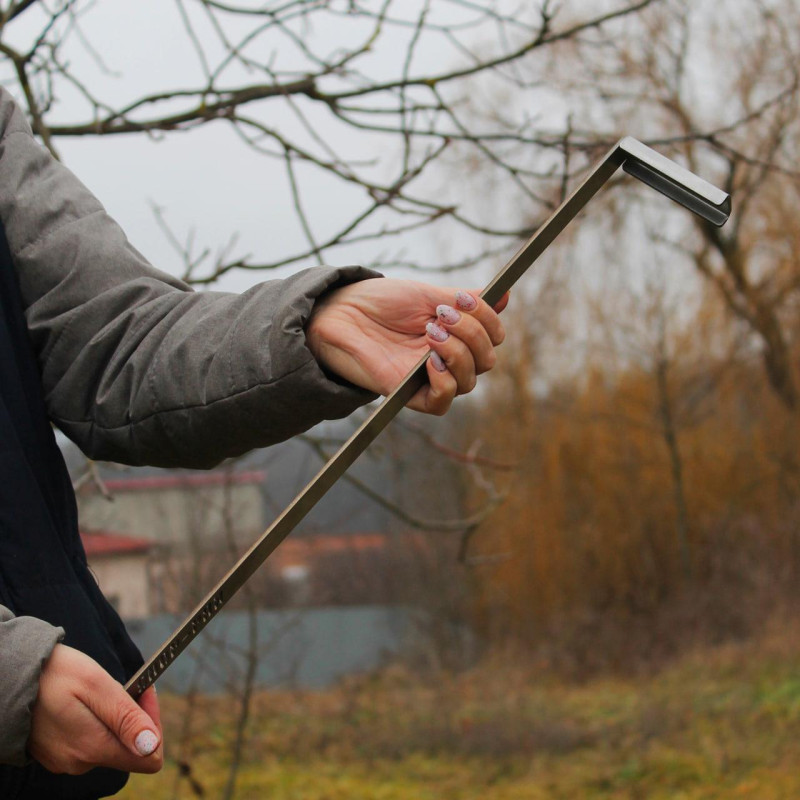 Большая кочерга для сковороды и мангала