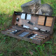 Набор для гриля и барбекю "Кедр" в кейсе из фанеры