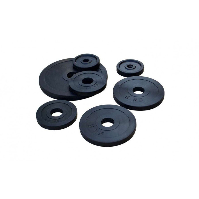 Штанга олимпийская 200 кг c обрезиненными металлическими дисками RN-Sport