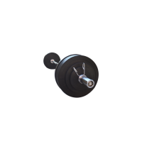 Штанга обрезиненная 145 кг с олимпийским грифом 220 см