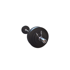 Штанга обрезиненная 145 кг с олимпийским грифом 220 см