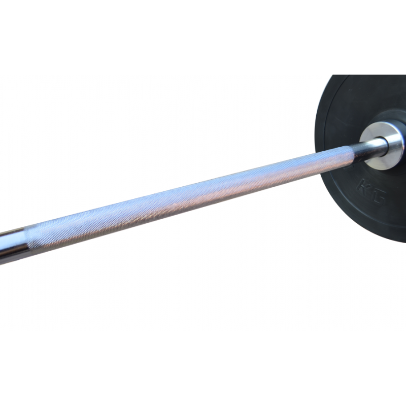 Штанга обрезиненная 145 кг с олимпийским грифом 220 см