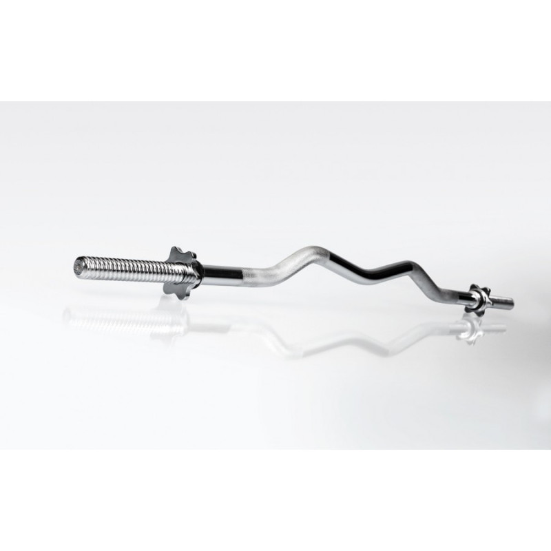 Штанга с обрезиненными дисками W-образная 30 кг