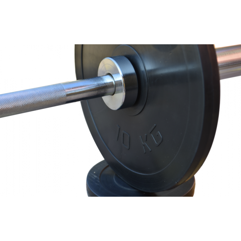 Штанга олимпийская 240 кг c обрезиненными металлическими дисками RN-Sport