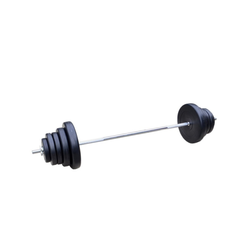 Штанга RN-Sport на 50 кг + Перчатки. ABS покрытие блинов