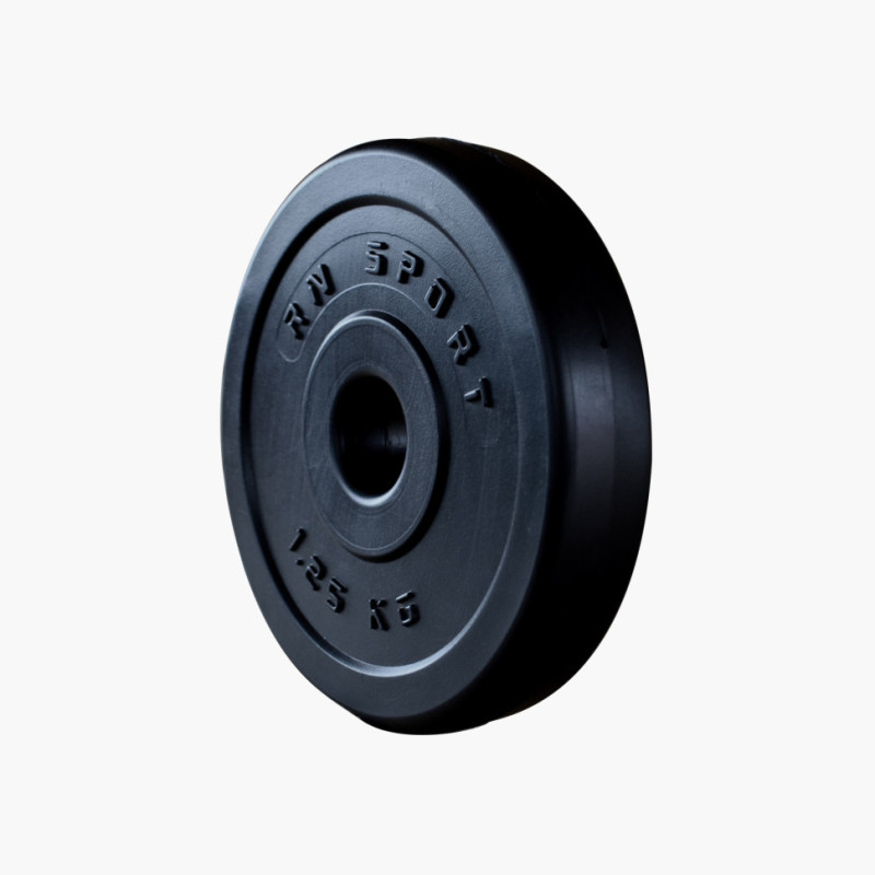 Штанга разборная W-образная Rn-Sport 20 кг с пластиковым покрытием