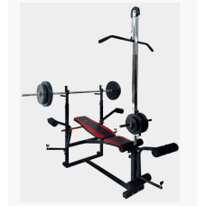 Лавка тренувальна 0070 + Верхня тяга + Бруси + Приставка Cкотта