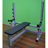 Лавка для жиму горизонтальна зі страховкою професійна серія до 300 кг