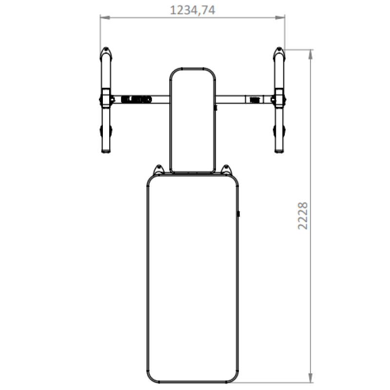 Лава RN Paralympics Pro 74кг 180кг 223cm Професійна 110cm