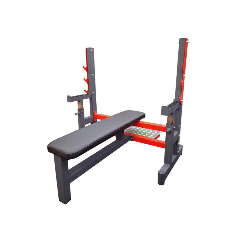 Скамья для жима RN classic prof + Олимпийская обрезиненная штанга 100кг