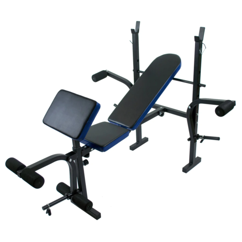 Скамья с тренажерами + набор силовой на 90 кг