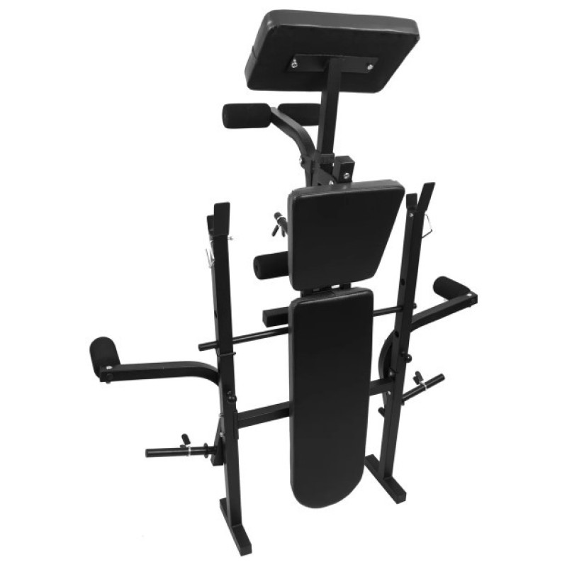 Скамья с тренажерами + набор силовой на 90 кг