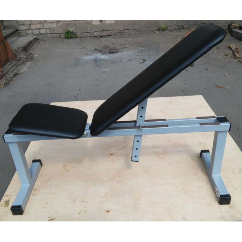 Скамья для жима лежа регулируемая универсальная + Гантели композитные RN-Sport по 11 кг