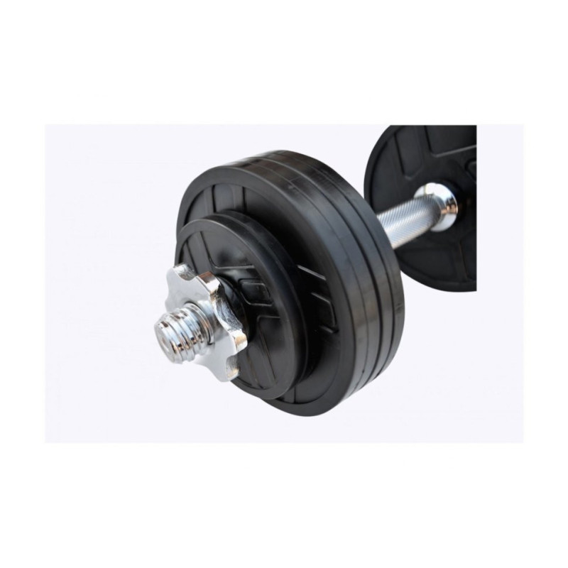 Скамья Black Rock + Стойки Black Rock + Штанга обрезиненная RN-Sport 105 кг с олимпийским грифом