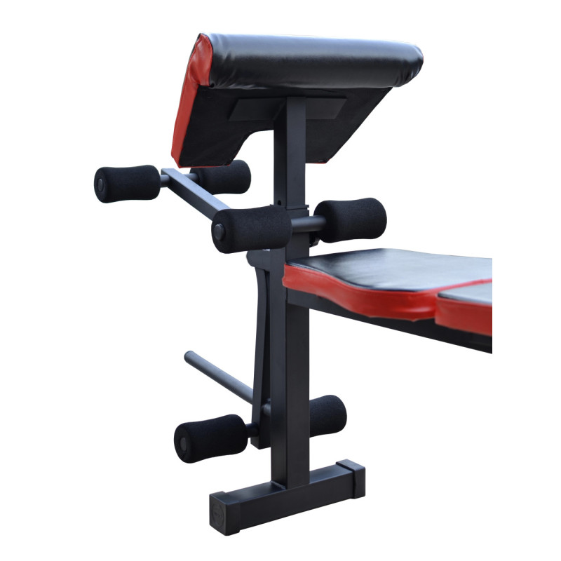 Скидка! Скамья для жима ReadMeBlack + 4 грифа, 100 кг дисков RN-Sport