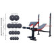 Скидка! Скамья для жима ReadMeBlack + 4 грифа, 100 кг дисков RN-Sport