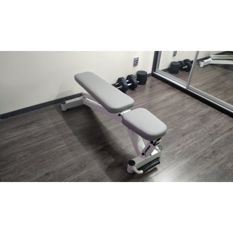 Профессиональная скамья со стойками RN-Sport black rock + 4 грифа, 115 кг блинов