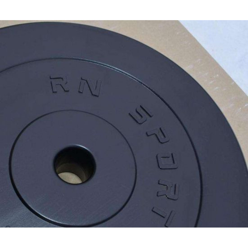 Профессиональная скамья со стойками RN-Sport black rock + 4 грифа, 115 кг блинов